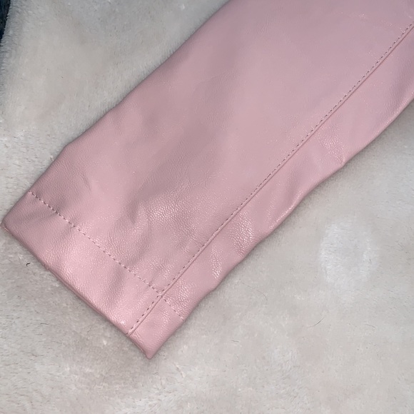 Tahari Pink Faux Leather Jacket 2T 🤩 EUC - Picture 3 of 15